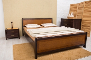 Кровать "Сити" 140 с изножьем (интарсия) — купить по недорогой цене в Украине: Днепр | «Мир Мебели»