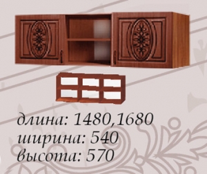 Полка навесная "Василиса" 1600 (антресоль) — купить по недорогой цене в Украине: Днепр | «Мир Мебели»