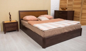 Кровать "Сити" 140 с подьемным механизмом (интарсия) — купить по недорогой цене в Украине: Днепр | «Мир Мебели»