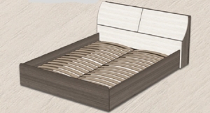 Кровать с тумбой "Лотос" 140 — купить по недорогой цене в Украине: Днепр | «Мир Мебели»