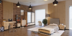 Спальня "Лофт" — купить по недорогой цене в Украине: Днепр | «Мир Мебели»