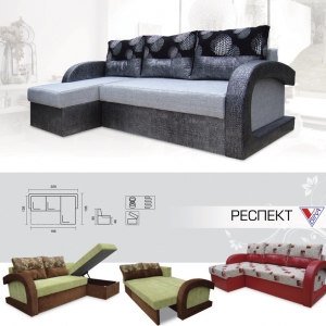 Угловой диван "Респект" — купить по недорогой цене в Украине: Днепр | «Мир Мебели»