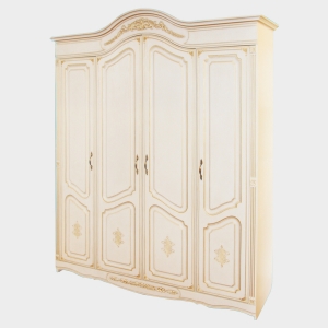 Шкаф 4-х дверный "Гармония" МДФ патина — купить по недорогой цене в Украине: Днепр | «Мир Мебели»