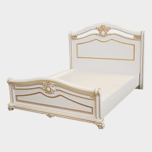 Кровать "Эмра" 1600 МДФ патина — купить по недорогой цене в Украине: Днепр | «Мир Мебели»