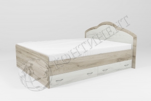 Кровать "Диана" с 2-мя ящиками 1200 — купить по недорогой цене в Украине: Днепр | «Мир Мебели»
