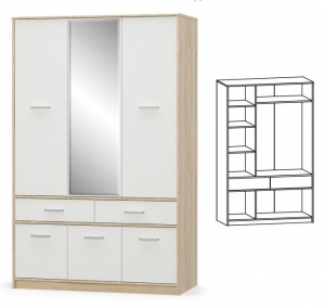 Шкаф "Типс" 6Д 2Ш — купить по недорогой цене в Украине: Днепр | «Мир Мебели»