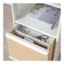 Ikea Bekant Storage Unit with Smart Lock Mesh White