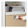 Ikea Bekant Storage Unit with Smart Lock Mesh White