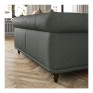 Ikea Viskafors 3 Seater Sofa Lejde/grey/green Birch