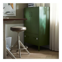 Metal Storage Cabinet with 2 Drawers and 2 Doors