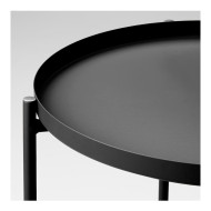 IKEA Gladom Tray Table Black 504.119.90 Size