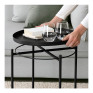 IKEA Gladom Tray Table Black 504.119.90 Size